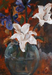 Iris And Lillies [-] by Marlene Dickerson