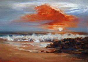 Red Sky/Red Sea [2004] by Marlene Dickerson