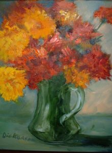 Yellowchrysanthenums [2004] by Marlene Dickerson