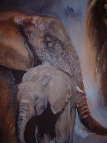 Elephants [2004] by Marlene Dickerson