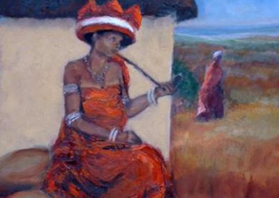 Xhosa lady in red