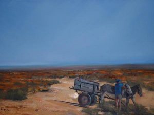 Donkey Cart Namib [2005] by Marlene Dickerson