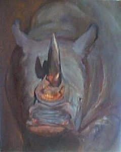 Rhino Conservation [2003] by Marlene Dickerson