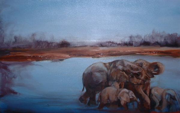 Elephants [2001] by Marlene Dickerson