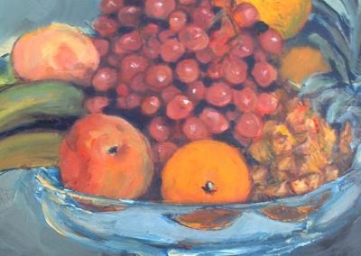 Fruit  bowl in glass