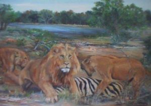 Lion Kill [2001] by Marlene Dickerson
