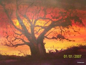 The Fiery Baobab [2008] by Marlene Dickerson