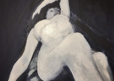 Reclining Nude in Black and White
