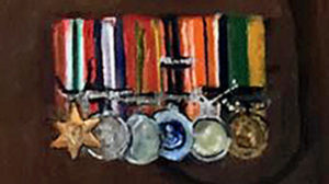 Medals painted in Oil